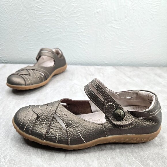 Spring Step Shoes - Spring Step Comfort Flats Leather Bronze Maryjane Minimalist Walking Shoes 6.5-7